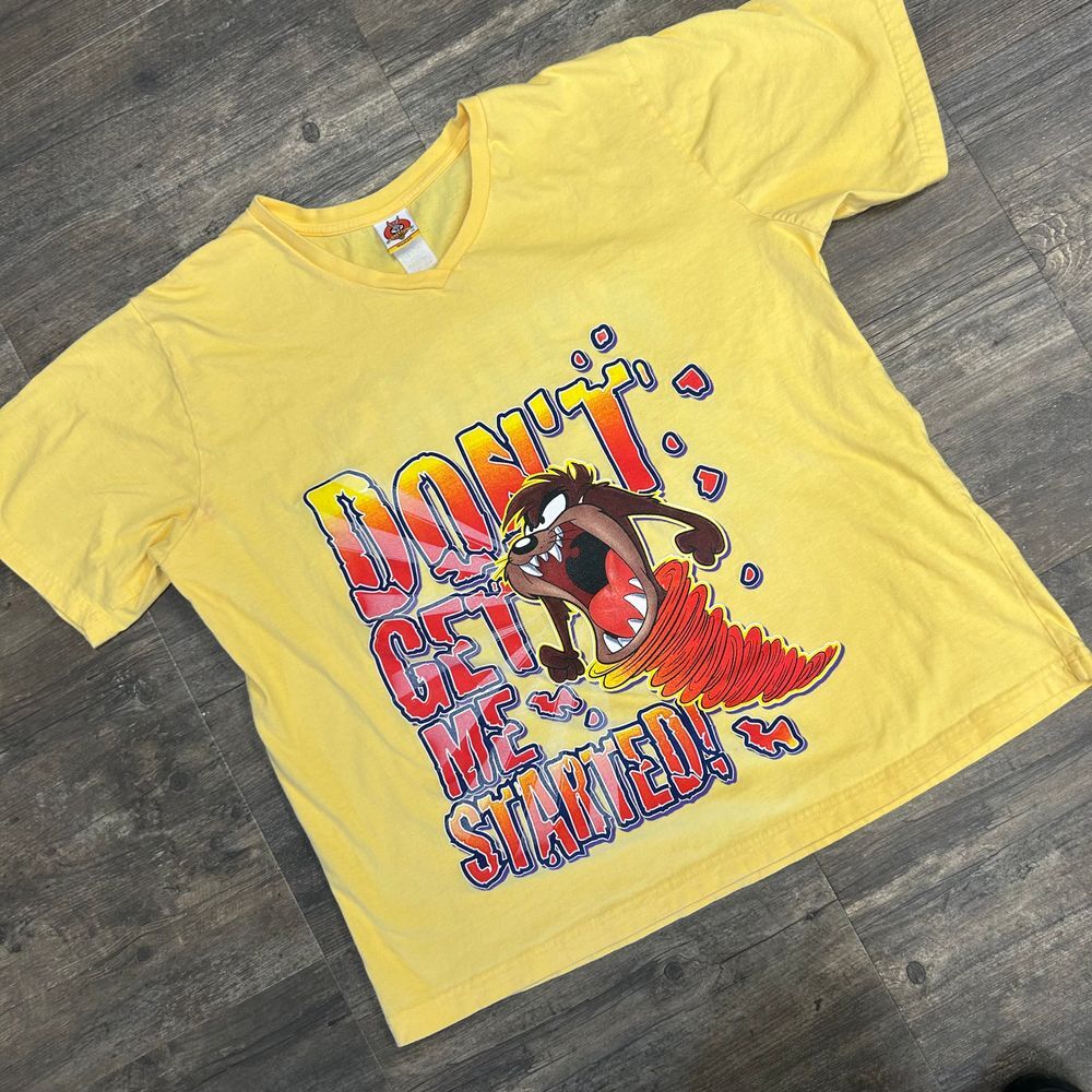 Vintage y2k Looney Tunes Woman Taz What's Your Excuse Tshirt NO‎ SIZE TAG (546)
